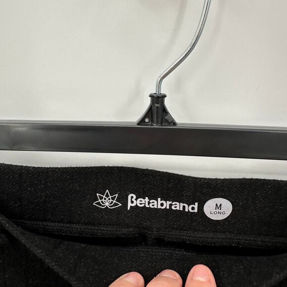 BETABRAND Black Bootcut Stripe Flare Leg Pant // Medium Long - Picture 5 of 8